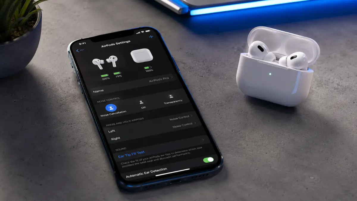 Revamped AirPods Settings