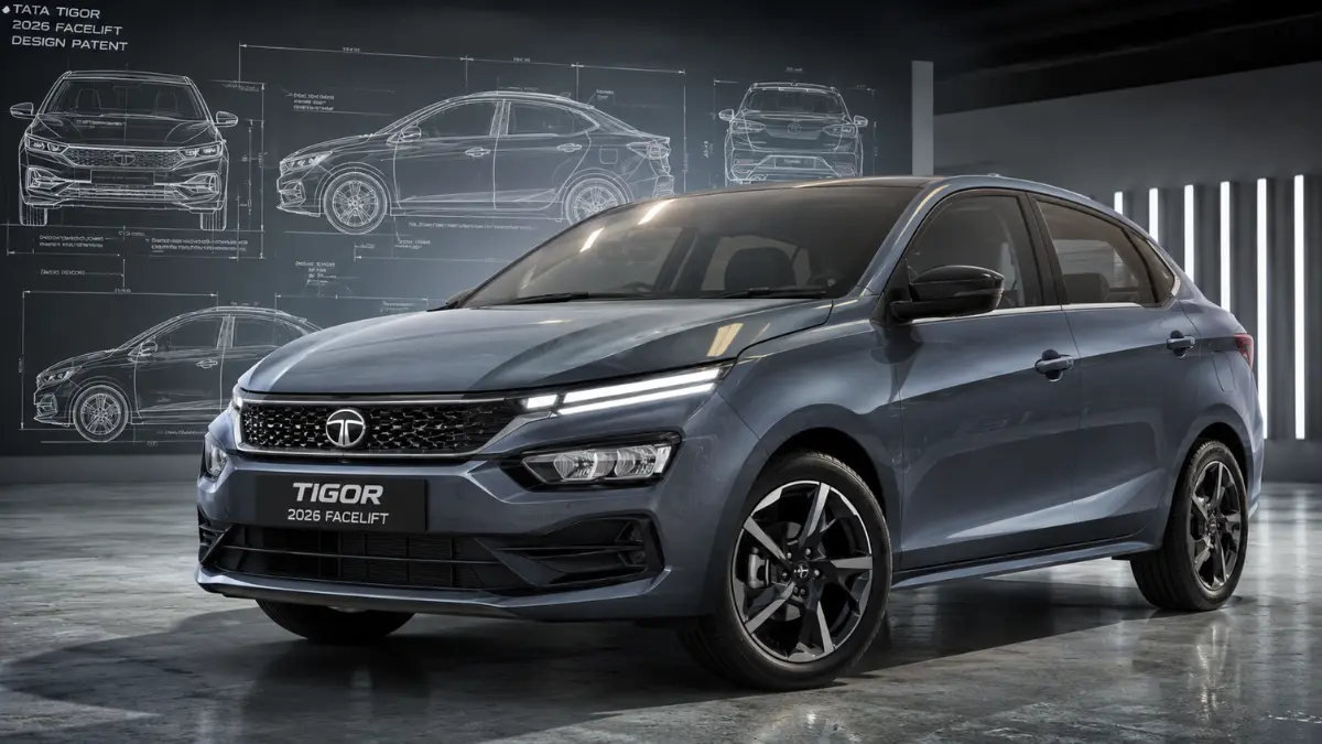 tata tigor facelift patent